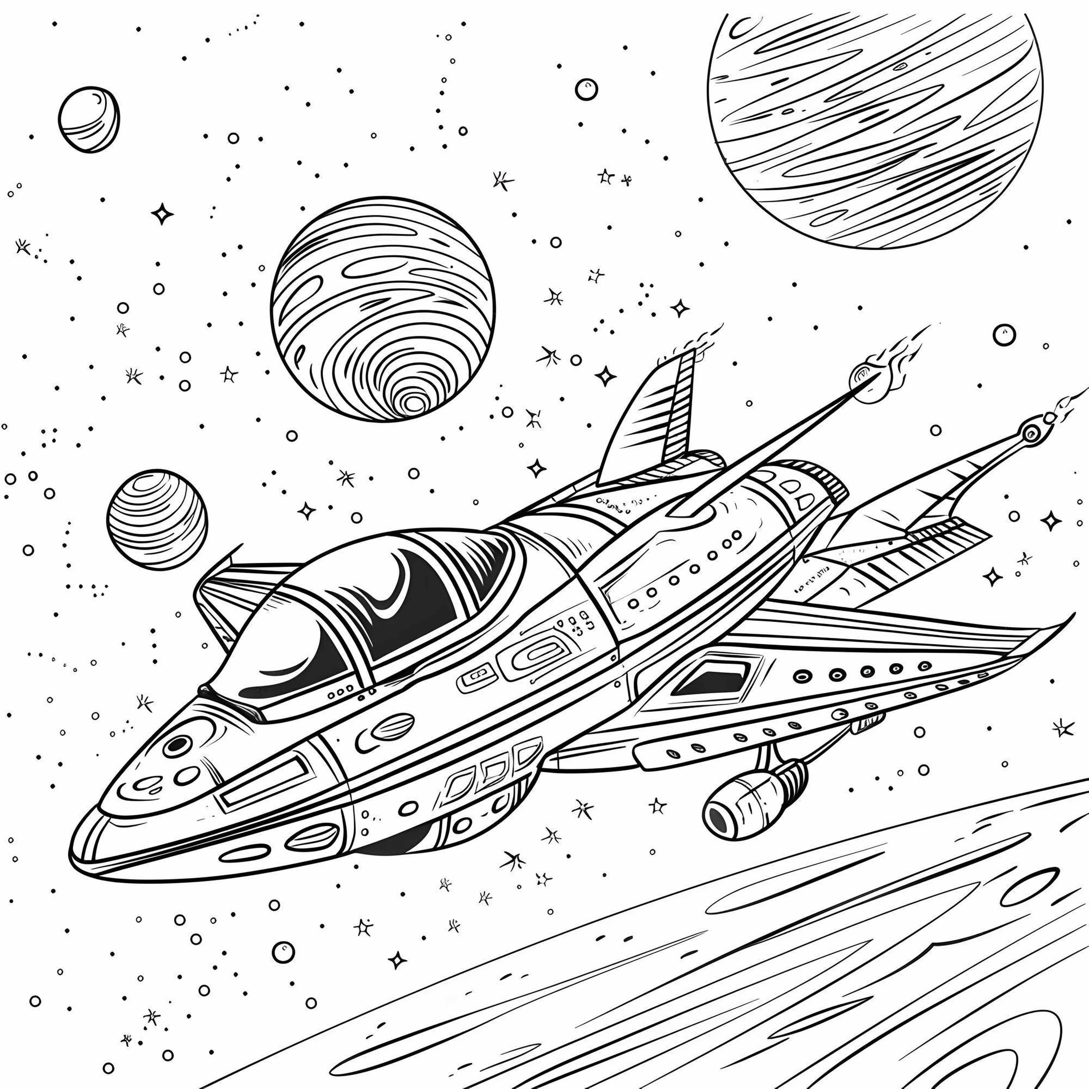 Outer Space Coloring Book
